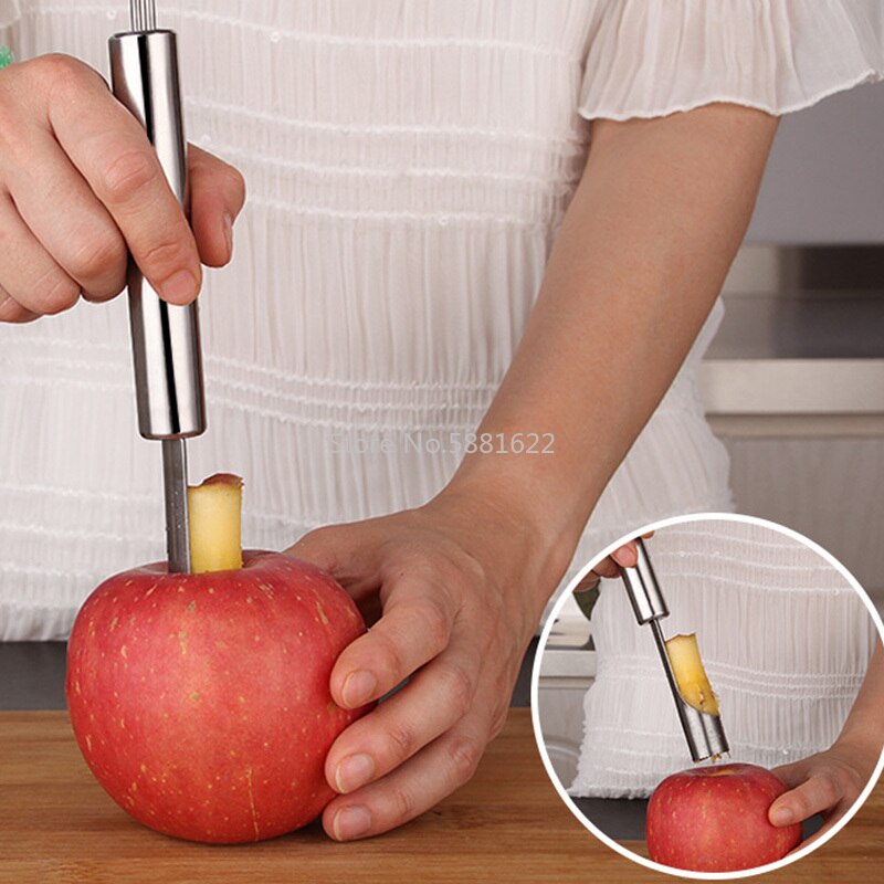 Juego de Herramientas de cocina de acero inoxidable, cuchillo para fruta, cuchillo para tallar sandía, Bola de excavación, cuchara, pelador de patatas, 6 unids/set
