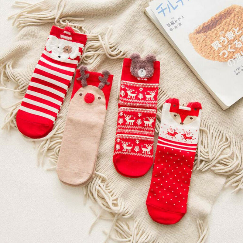 Christmas Socks Santa Claus Kids Unisex Xmas Funny Socks FOR Girl