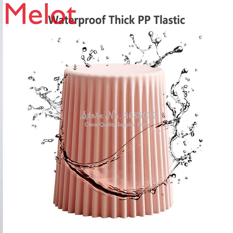 Cheap Nordic Plastic Coffee Table for Living Room Side Table Bedside Ottoman Small Round Table Ins Stool Home Decor