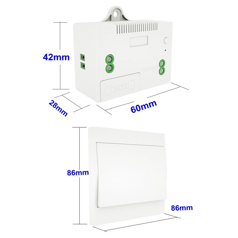 Wireless LED Light Switch Home Improvement Receiver Module No Wiring No Battery No Wifi Switch Remote Control Lighting