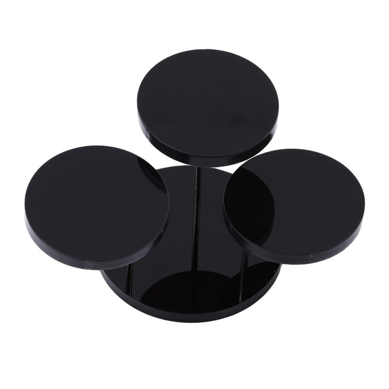 Acryl Sieraden Display Stand - Drie Ronde Draaibare Plateau's voor Ringen, Oorbellen, Kettingen