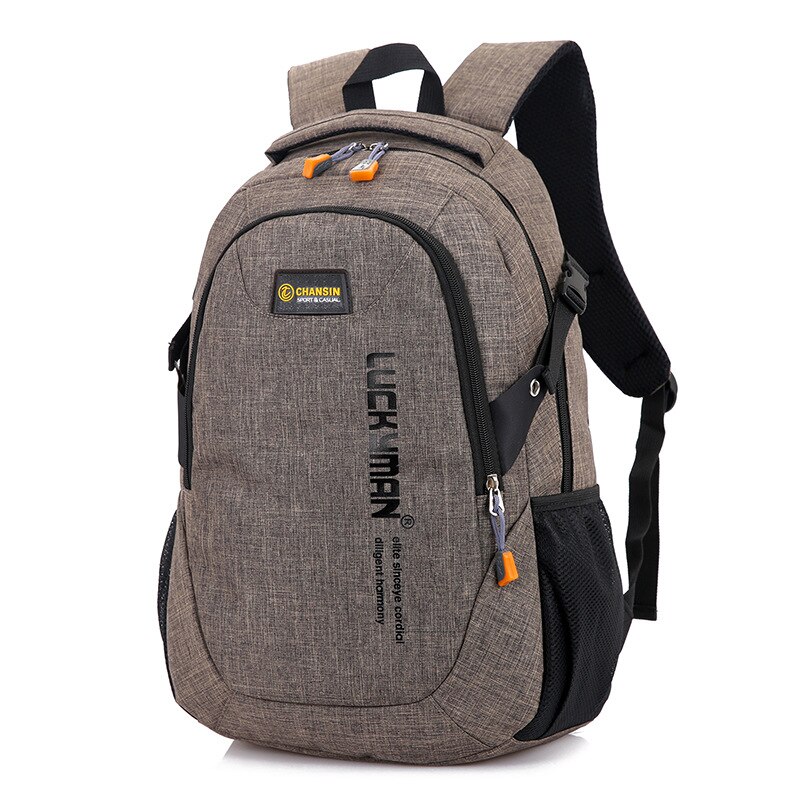 Mochila de viaje de lona informal Unisex, morral escolar antirrobo impermeable para ordenador portátil, mochila de para estudiantes