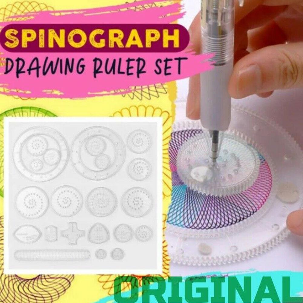 Spirograph Drawing Toys Set Interlocking Gears Wheels Painting Drawing Accessories Educational Toy Spirographs