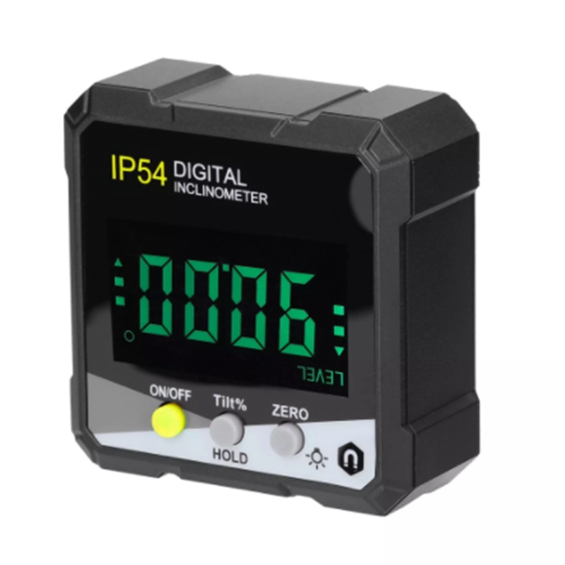 IP54 4X90°Digital Inclinometer LCD Backlight Protractor Slope Meter Angle Ruler Single-Side Electronic Goniometer