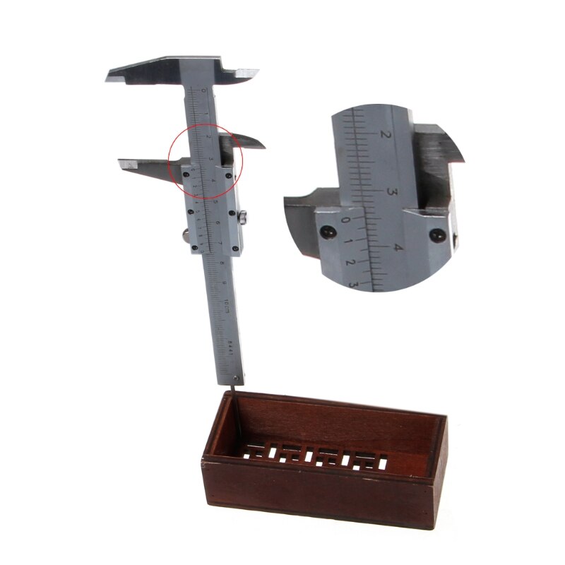0-100mm 4inch vernier caliper 100mm pocket mini caliper micometer thickness measure tool