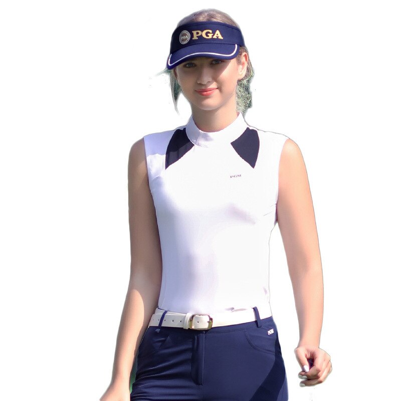 Camisetas de Golf para mujer, Top elástico de secado rápido, ropa de Golf para mujer, camiseta sin mangas, camisetas de Golf para mujer