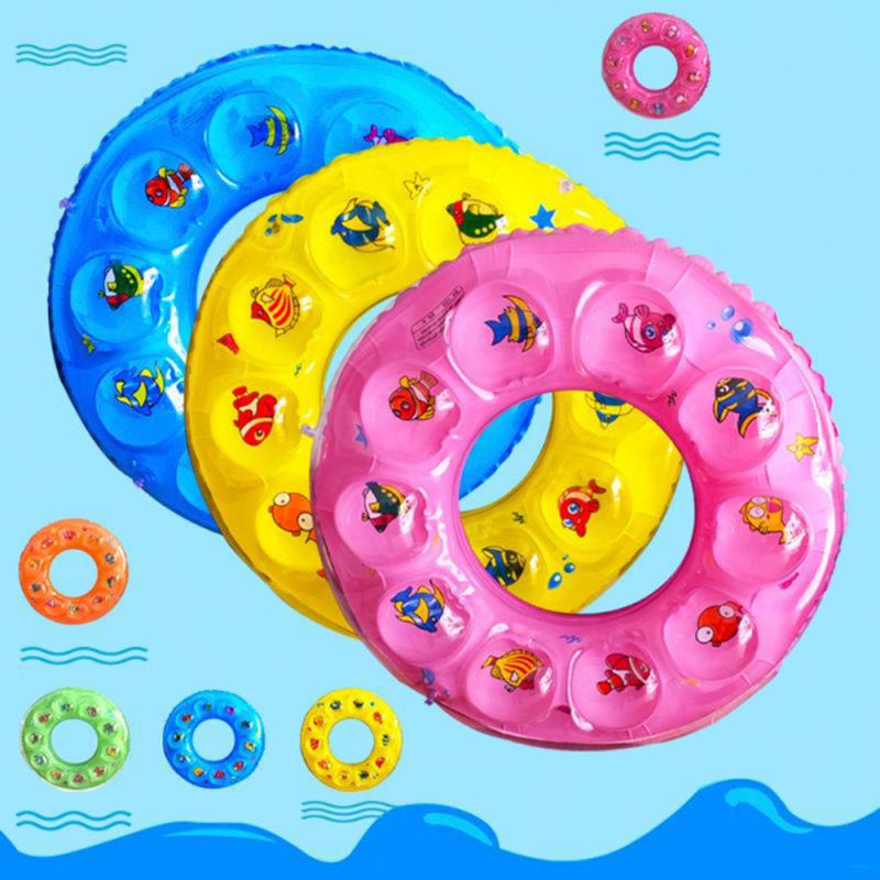 Dubbele Float Veiligheid Babyzitje Float Zwemmen Ring Opblaasbare Baby Kids Zwembad Ringen Water Speelgoed Zwemmen Cirkel
