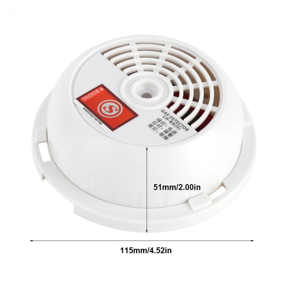 Huishoudelijke Gaslek Alarm 85db Gaslek Alarm Waarschuwing Sensor Detector Home Security Tool met Indicatielampje