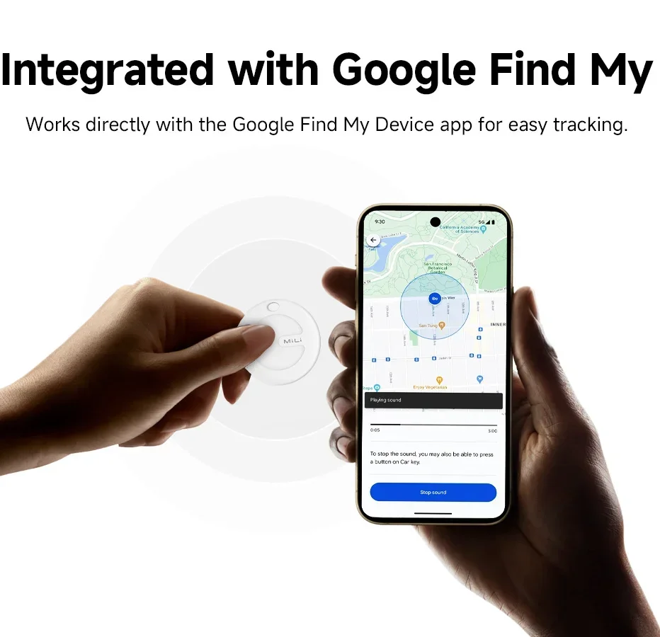 MiLi Smart Tracker Mitag Anti-Lost Device Elderly Kids Finder Bluetooth Locator Mobile Key Pet For Android Google Find My Device