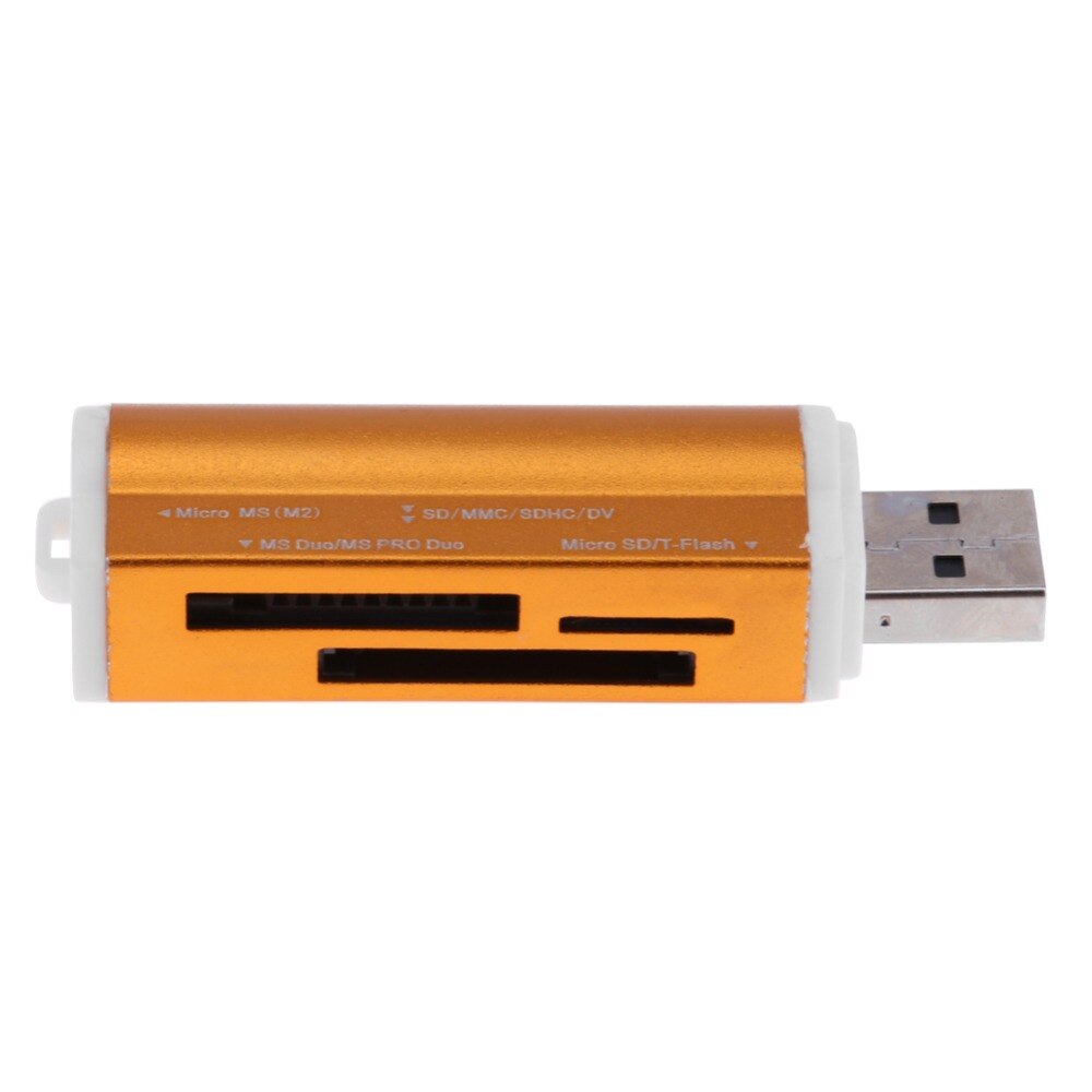 Brand new mini portatile USB2.0 4-in-1 multi-lettore di schede di memoria per SD/SDHC/mini SD/MMC/TF card/MS per Macbook