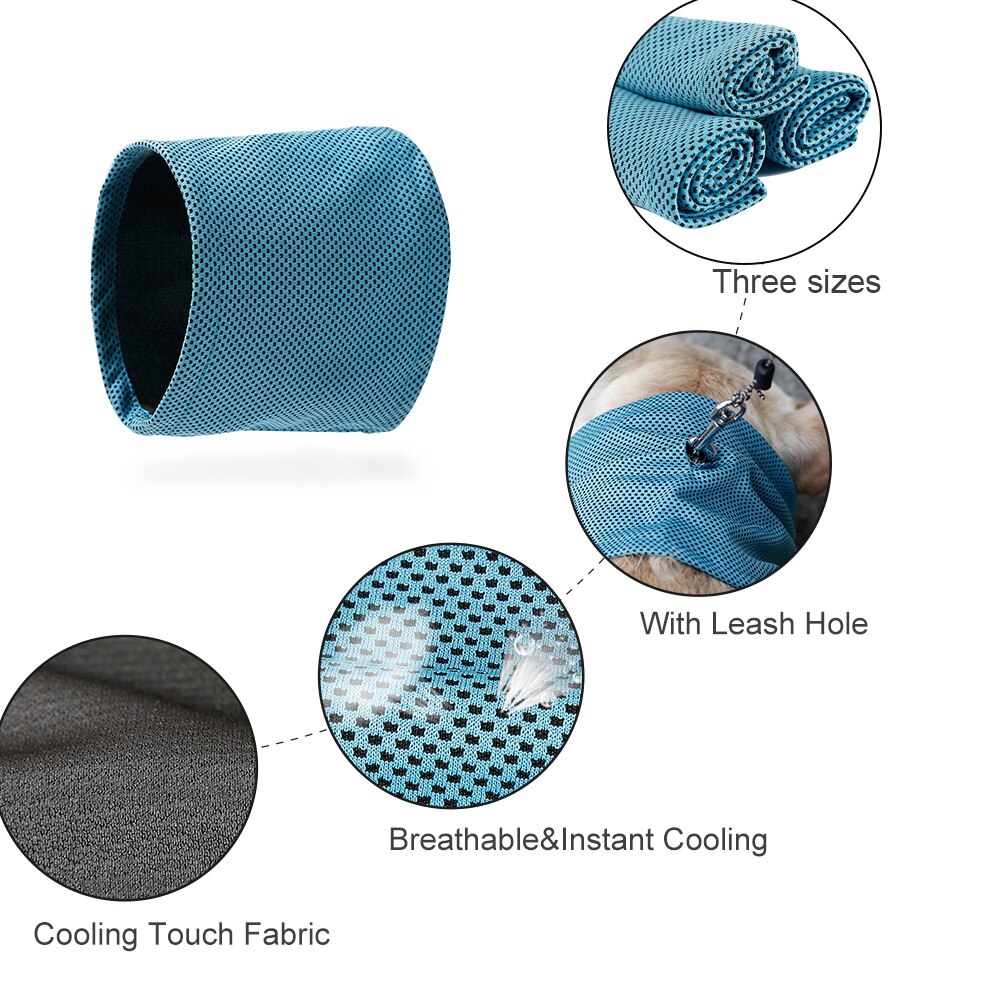 Øjeblikkelig isafkøling hund bandana sommer hund halsbånd halstørklæde til små hunde halsbånd perro til chihuahua fransk bulldog