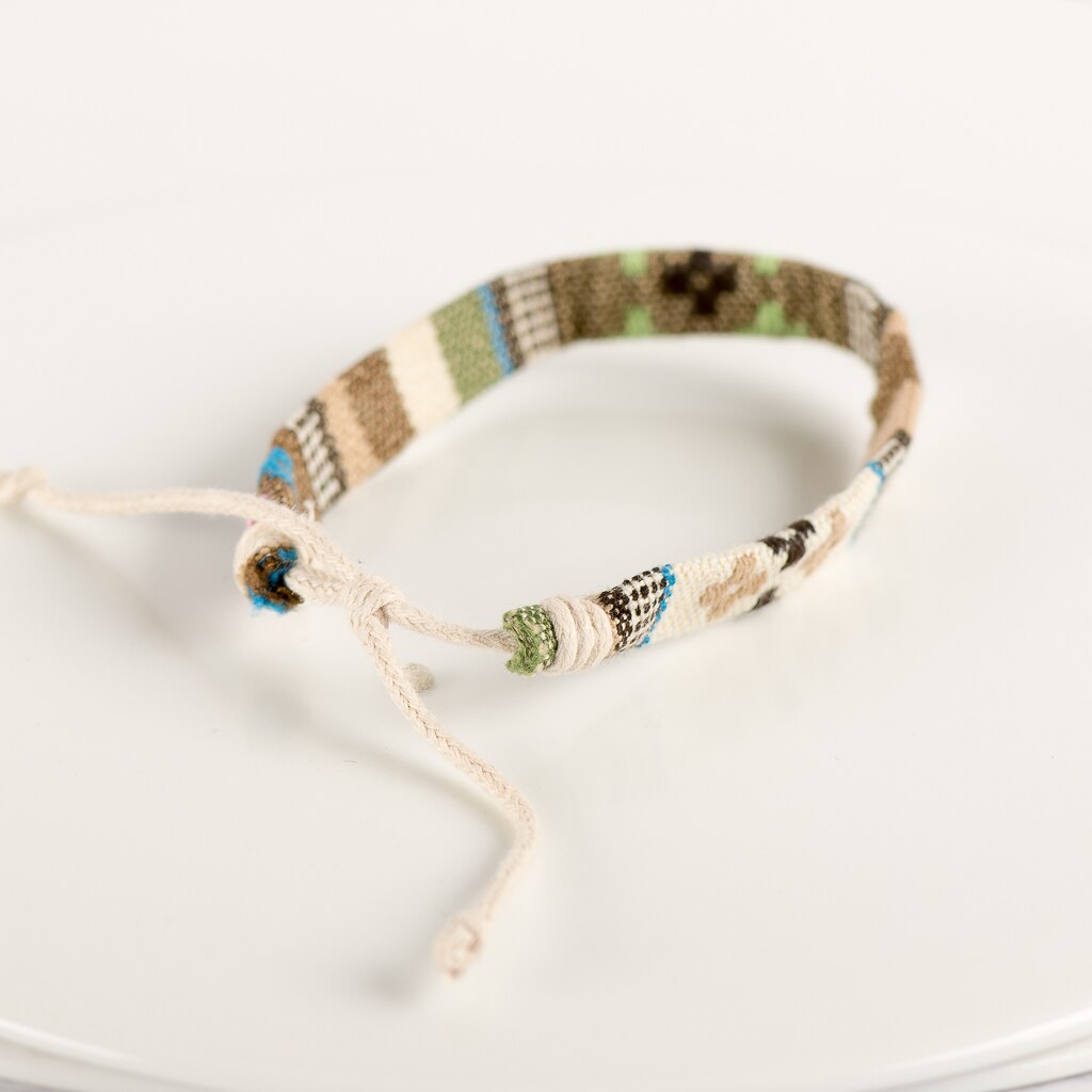 Vintage Charms Verstelbare Handgemaakte Macrame Touw Armband Draad Armbanden Lot # KY212
