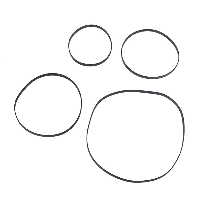 4mm Wide Flat Cassette Tape Machine Belt Assorted Common Belt for Recorder Walkman Repeater DVD Drive Rubber Belt