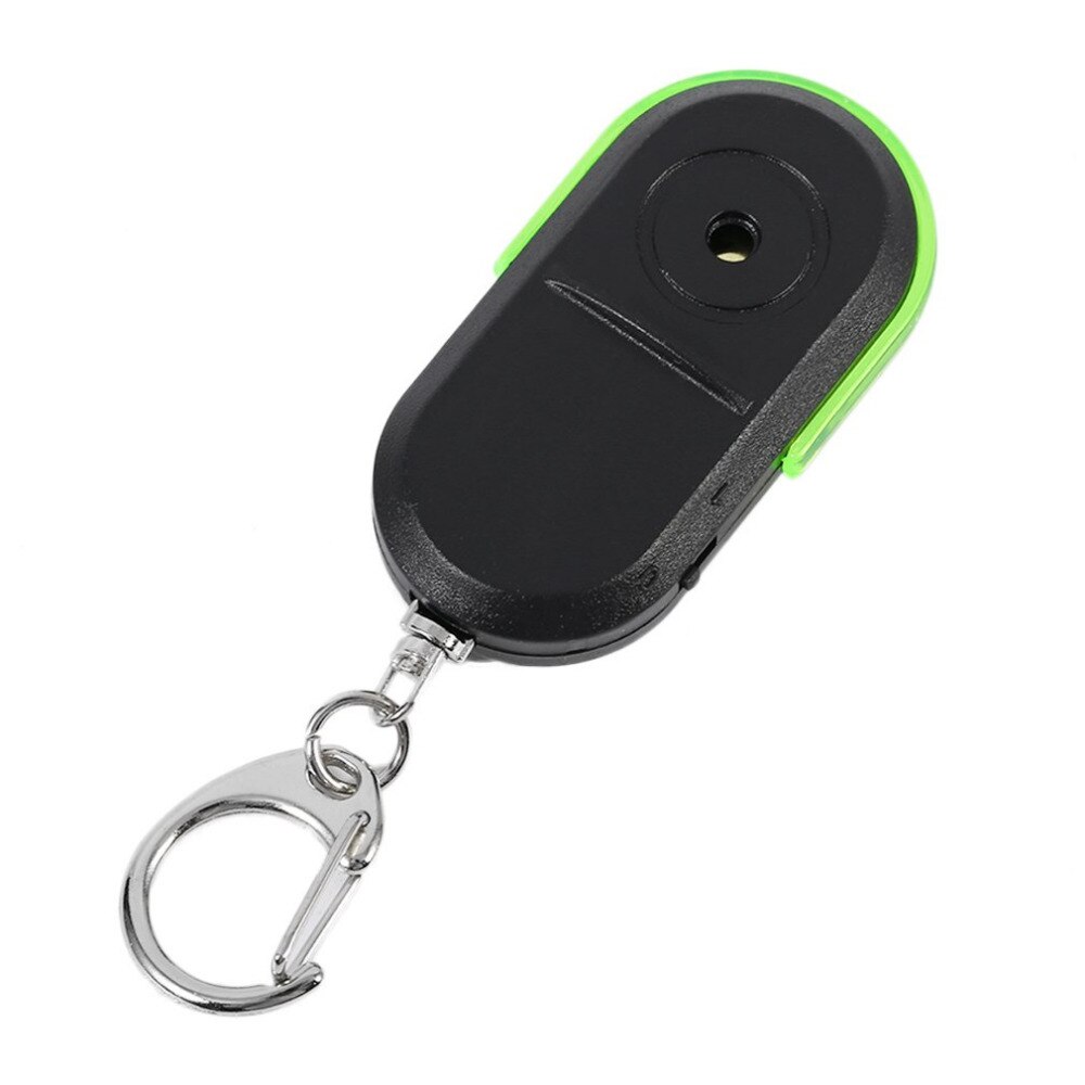 Llavero portátil de tamaño para personas mayores, localizador de luz LED con alarma, silbato inalámbrico útil, localizador de sonido, antipérdida