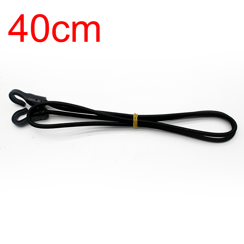0.4m/1m/1.5m/2m Heavy Duty Elastico Bungee Shock Cord Strap Stretch Gancio di Plastica Bagagli Per Auto Tenda Kayak Barca Canoa Bici Corda cravatta: Rosso