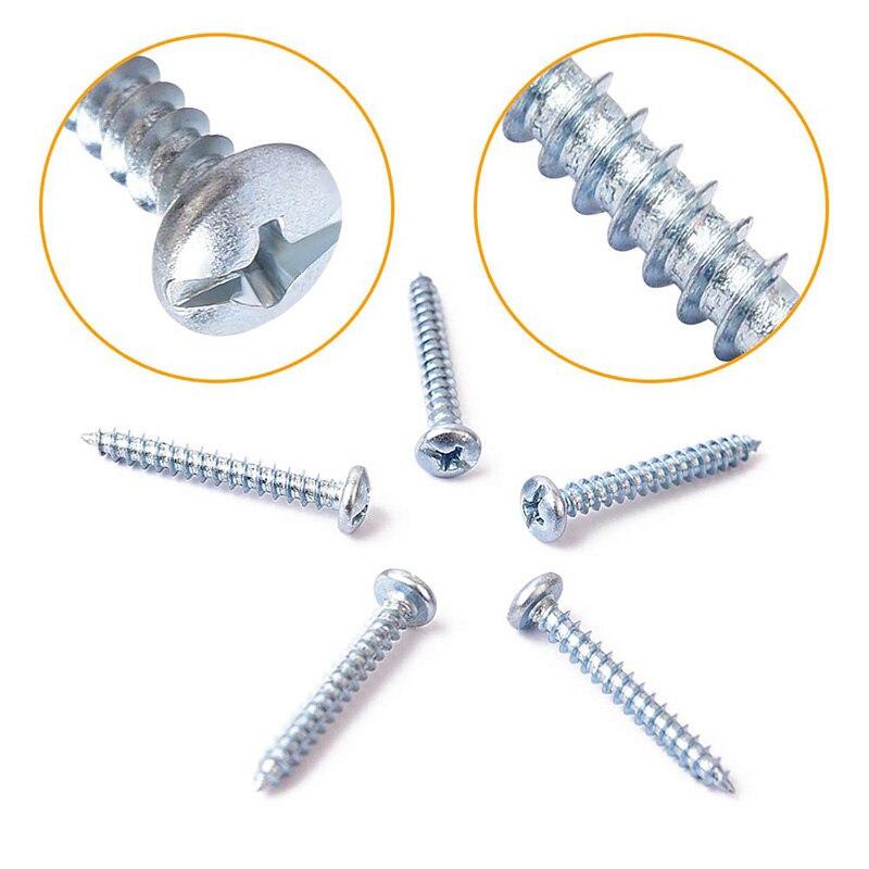 Plastic Self Drilling Drywall Anchors with Screws Kit, 65 Set Hollow Wall Anchors Set