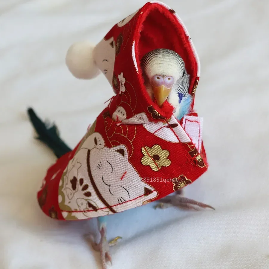 Ropa encantadora para pájaros, cubierta colorida, vestido y protege tus loros de mascotas, cómoda tela para pájaros, traje para pájaros, ropa para periquitos