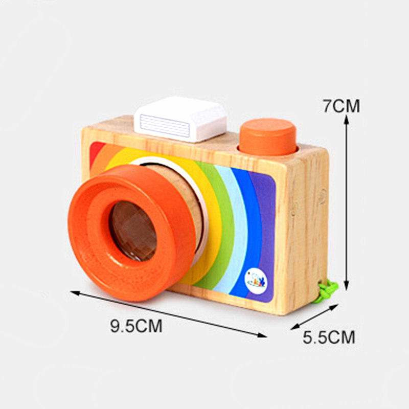 Candywood Holz Nette dekoration kamera Magic Kaleidoscope Bee Augen-effekts Pädagogisches spielzeug für Baby Kinder 2 stil