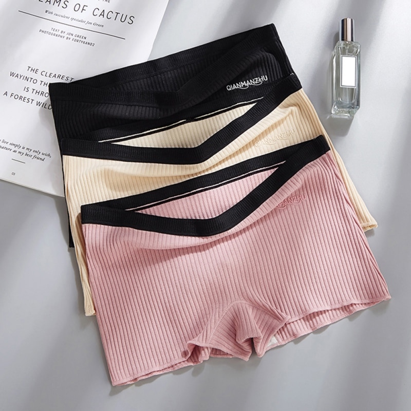 Boxer Hosen Hohe Elastische Feste Farbe Nahtlose Sichere Ecke Hosen Frauen Anti-beleuchtung Sicherheit Hosen Unter kurze Hose Leggin kurze Hose