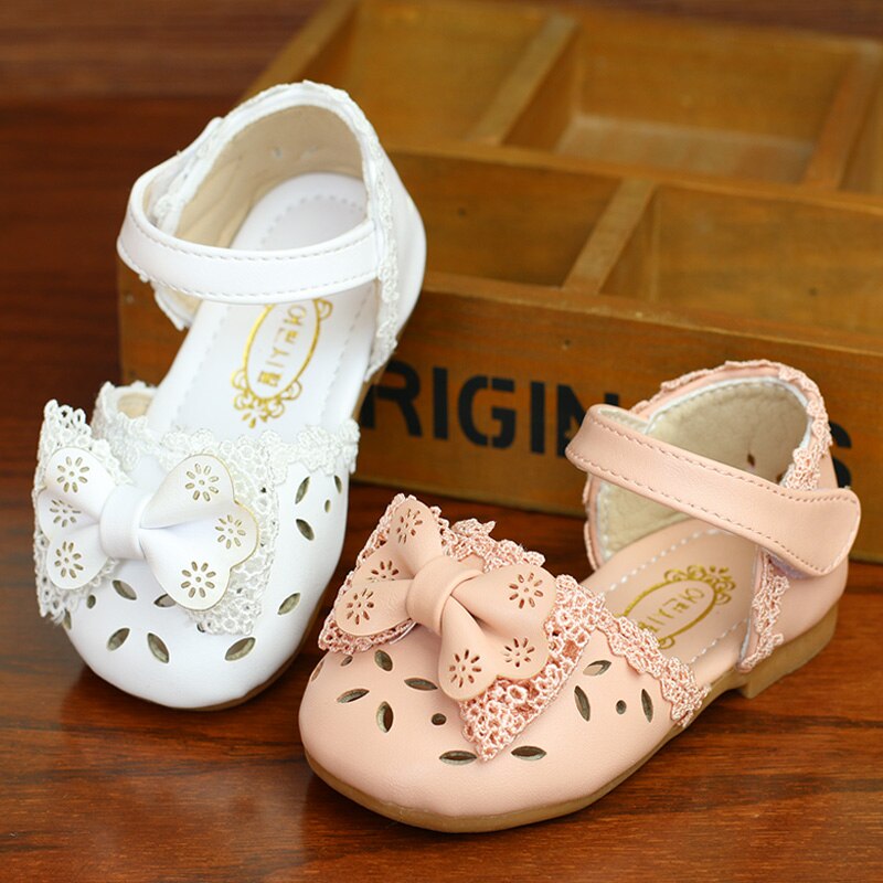 Baby Sandalen Mädchen Baby Sommer 0-1-3 Jahre rutschfeste Weiche Untere Mädchen Prinzessin Schuhe Kleinkind schuhe Bowtie Aushöhlen Sandalen
