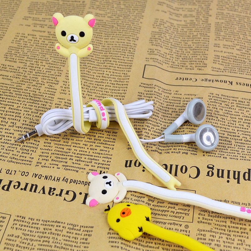 Headphone Wire Holder Organizer Winder Cord Long Cable Earphone Animal Wrap