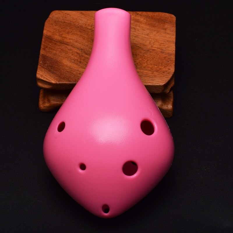 4 colores 6 agujeros Alto C Ocarina ABS plástico Mini instrumento Musical para de principiante Ocarinas para accesorios de música