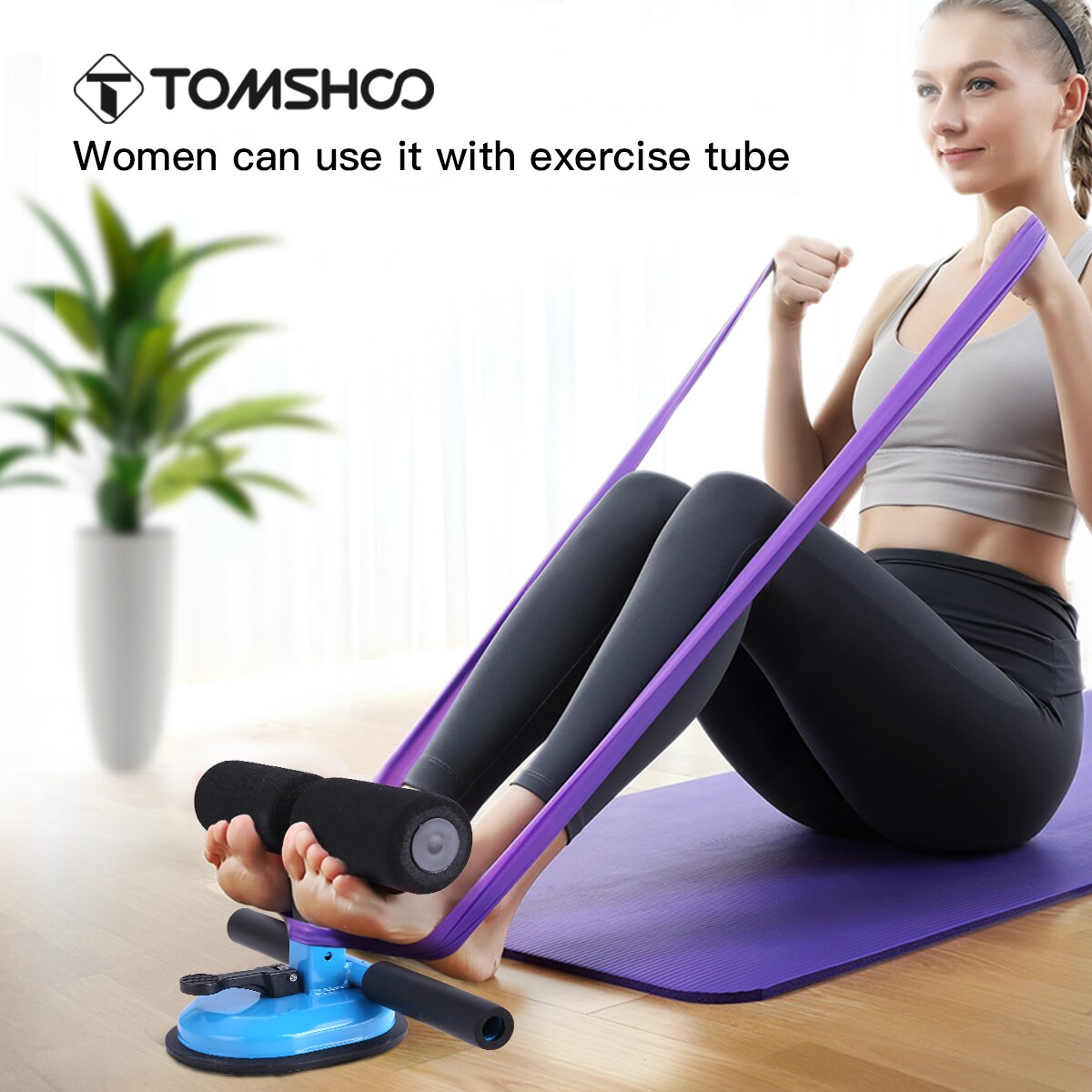Barras de autosucción ajustables TOMSHOO, barras de entrenamiento de núcleo Abdominal, entrenamiento de fuerza, soporte de barra de asistencia para gimnasio en casa