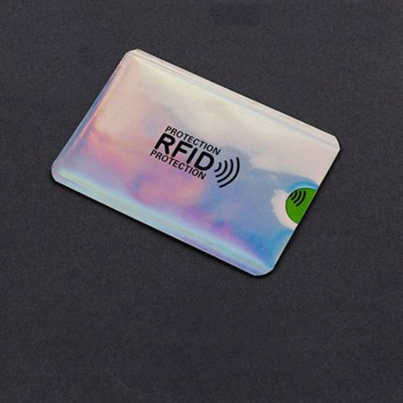 10 stücke Anti Rfid Kreditkarte Halfter Blockierung Leser sperren Blocker Bank Karten Schutz Abschirmung Tasche Bunte Anti-diebstahl karte fallen: Schwarz & verrotten