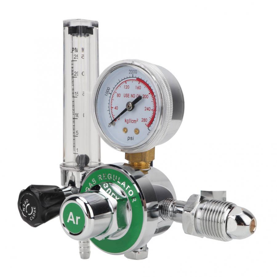 Pneumatic Tools Single Tube Argon Pressure Reducer Control Valve Regulator Outlet Male Thread G5/8-14 (CGA540) Gas Pressure.