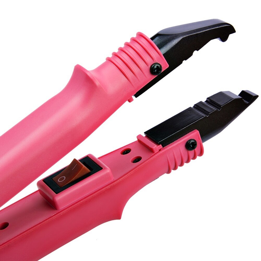 Hair extension iron keratin bonding tool fusion heat connector maskine temperatur fusion heat connector eu/us stik