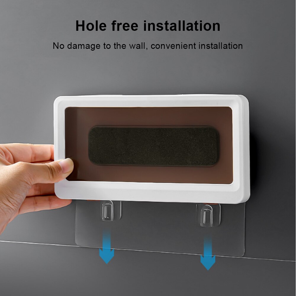 Salle de bains étanche téléphone portable boîte écran tactile bain chasse drame Anti-buée tenture murale sans poinçon étanchéité housse de protection