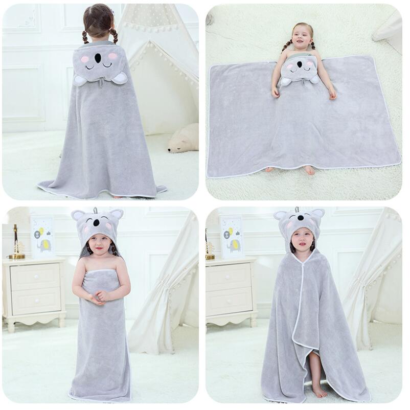 freundlicher Strand Handtuch Art Bademantel Baby Jungen Mädchen Einhorn/Koala/Ziege Ebene Mit Kapuze Schlecht Handtuch 70*120cm freundlicher Karikatur Decke