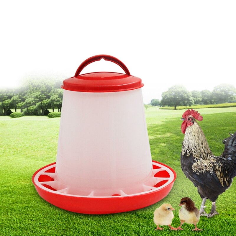 Chick Waterer and Feeder Plastic Automatic Poultry Waterer Food Containers for Chickens Birds Pigeons Quails