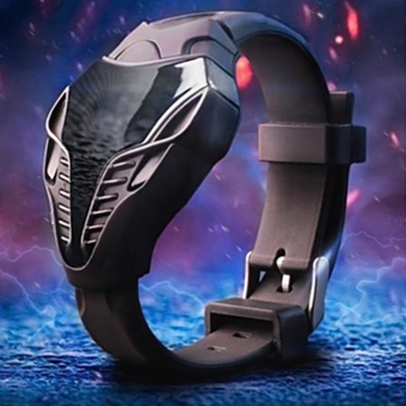 Cobra Sport Horloge Zwart heren LED Digitale Horloge Cobra Driehoek Dial Siliconen Sport Elektronische Horloges
