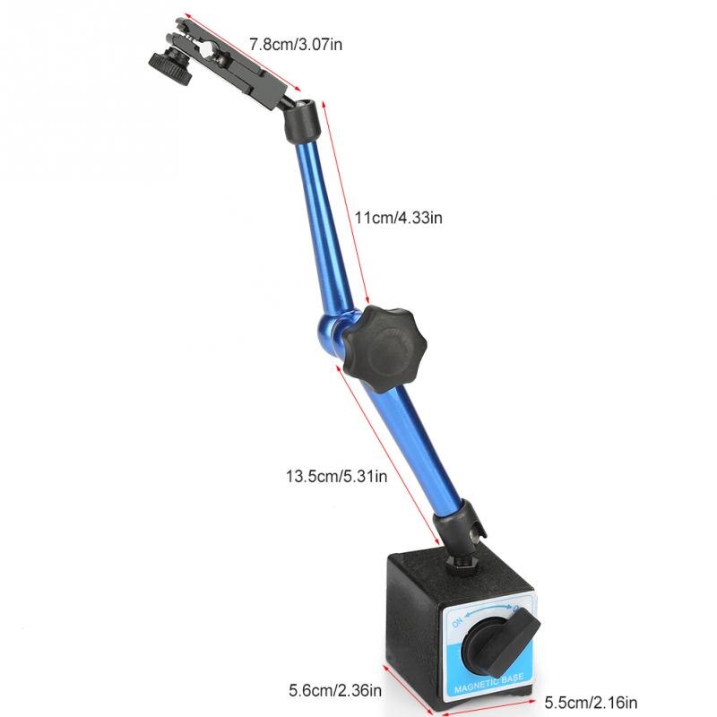 Flexible Magnetic Dial Indicator Stand Base Holder for Dial Test Indicator Gauge