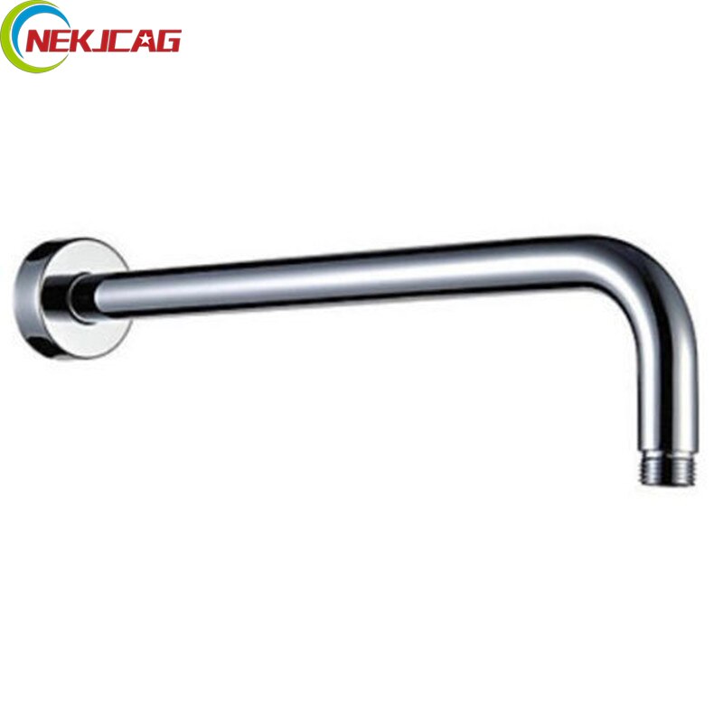 En Retail Glanschroom 37Cm Messing Douche Houder Bar Wall Mounted Douche Arm