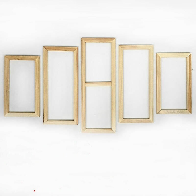 5 Panel Wood Frame Set for Canvas Oil Painting Tool Custom DIY Inner Wooden Frame for Painter Gallery Prints