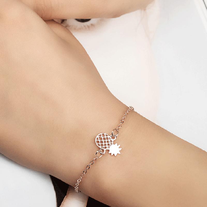 Ananas Hanger Armband Leuke Fruit Hollow Enkelbandje Vrouwelijke Sieraden Eenvoudige Charmant Meisje Persoonlijkheid Creatieve Armband