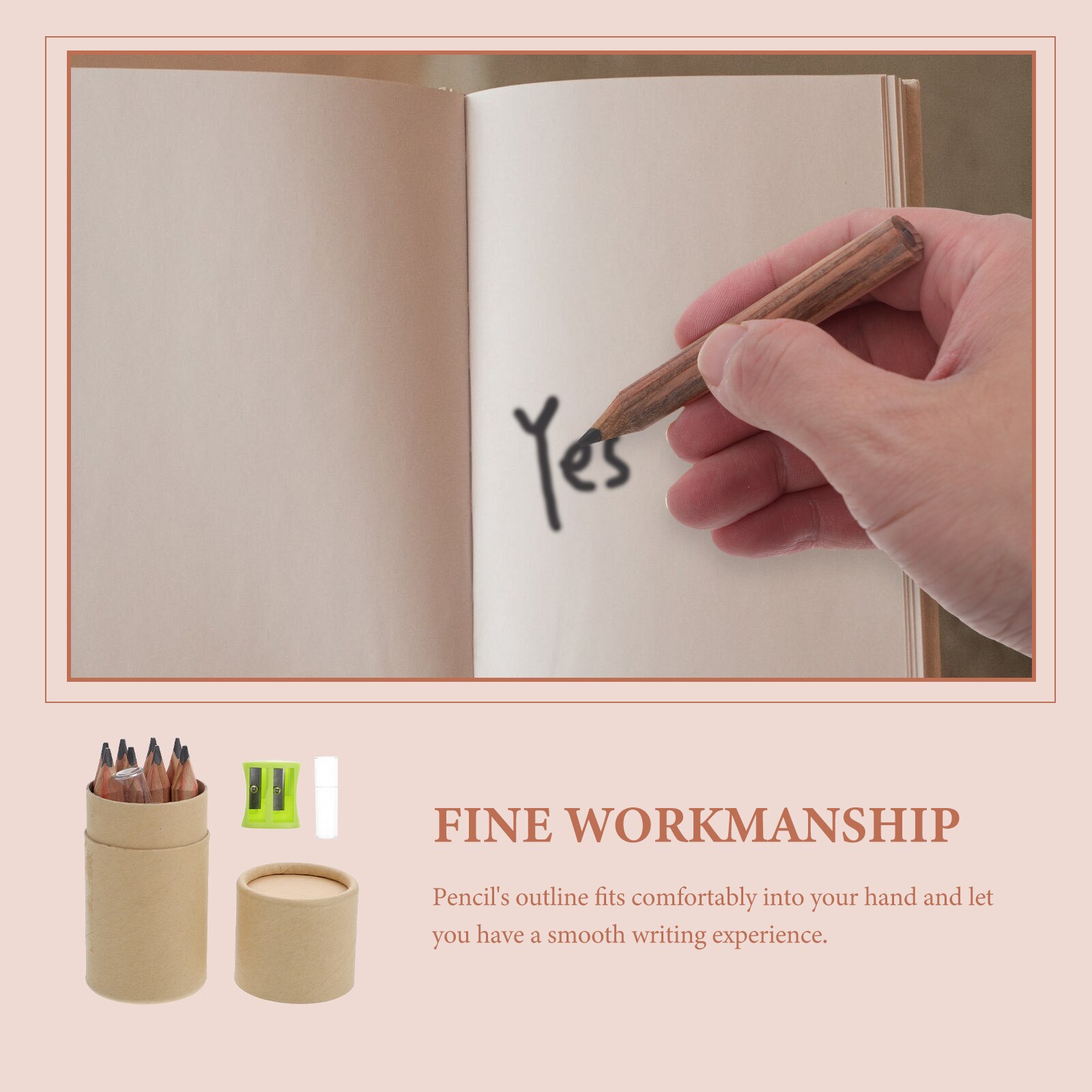 1 Set Beginner Pencils Wood Short Pencil Students Stationery DIY Art Painting Pencils