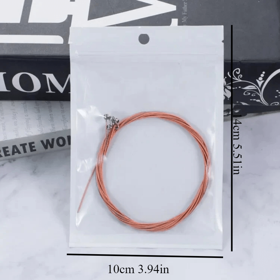 1 SET 6 Stuks Koperen Gitaarsnaren 1-6 voor Klassieke Klassieke Staaldraad Klassieke Akoestische Folk Gitaar Onderdelen accessoires: Default Title