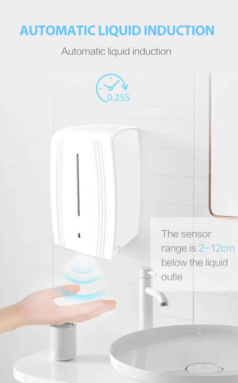 Wall-mounted Smart Sensor Soap Dispenser Infrared Contact-free Automatic Liquid Hand Washing Cleaning Tool