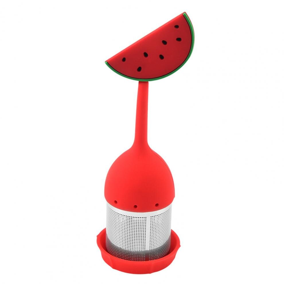 Infusor de té desmontable de silicona, filtro de aislamiento térmico, colador divertido de frutas y plantas, infusor de te