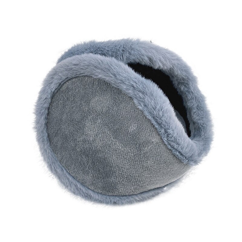 Thicken Fur Earmuffs Men Women Ear Cover Winter Plush Warmer Ear Muff Soft Protector Ear Mask Outdoor Windproof Ear Warmers: Plush-Gray