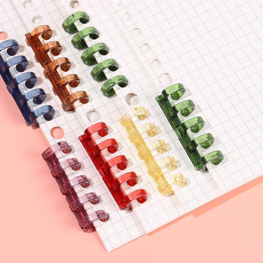 Ensemble de 5 Clips créatifs pour classeur à 5 trous, anneaux en spirale à 5 trous, reliure de livres à feuilles mobiles, bobine de scrapbooking, pour Album de bricolage