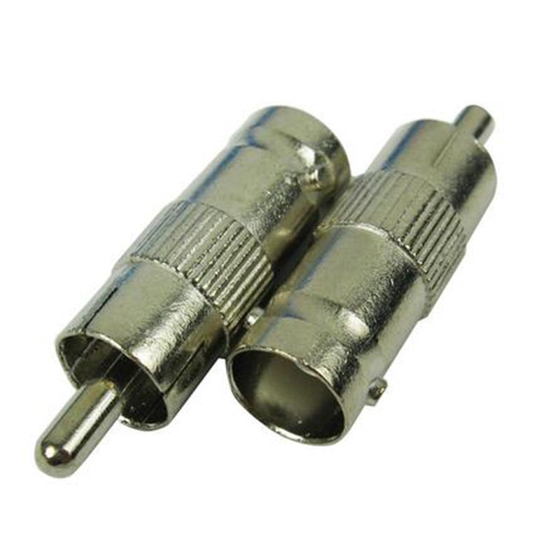 10 stks Q9 BNC Vrouwelijke switch AV RCA male Adapter connector nikkel