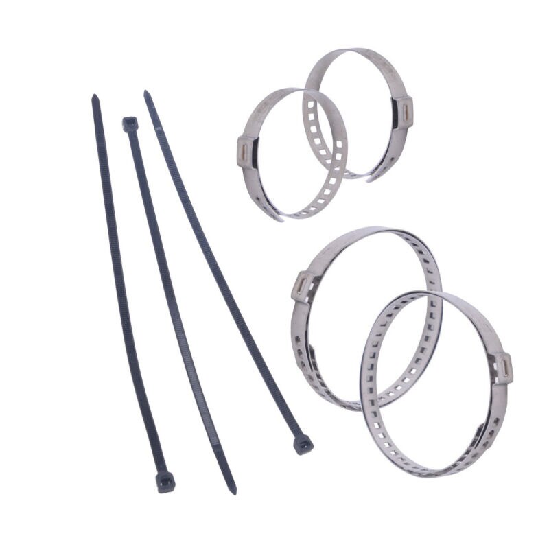 Universal Gaiter piñón arranque Ilicone Rack piñón + bridas de Cable + abrazaderas Kit negro
