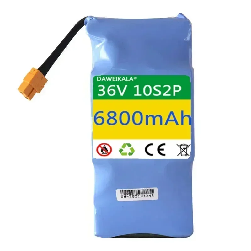 Genuine 36V Battery Packs 6.8Ah Rechargeable Lithium ion battery for Electric Self Balancing Scooter HoverBoard Unicycle