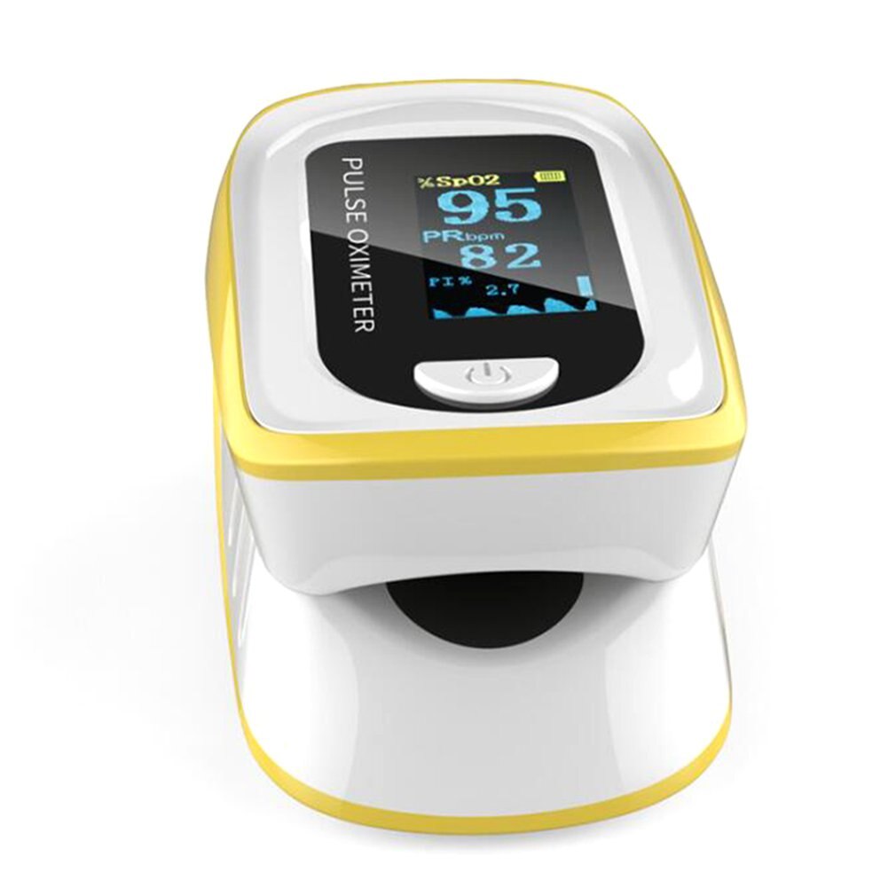 Fingertip Pulse Oximeter Portable Finger Pulse Oximeter Blood Oxygen Saturation Monitor OLED Heart Rate Health Care SpO2 PR PI: Rose Red