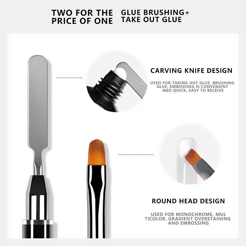 Nagelborstel reinigen stof verwijderen poeder nail art manicure pedicure zacht stof verwijderen acryl schone borstel voor nagelverzorging