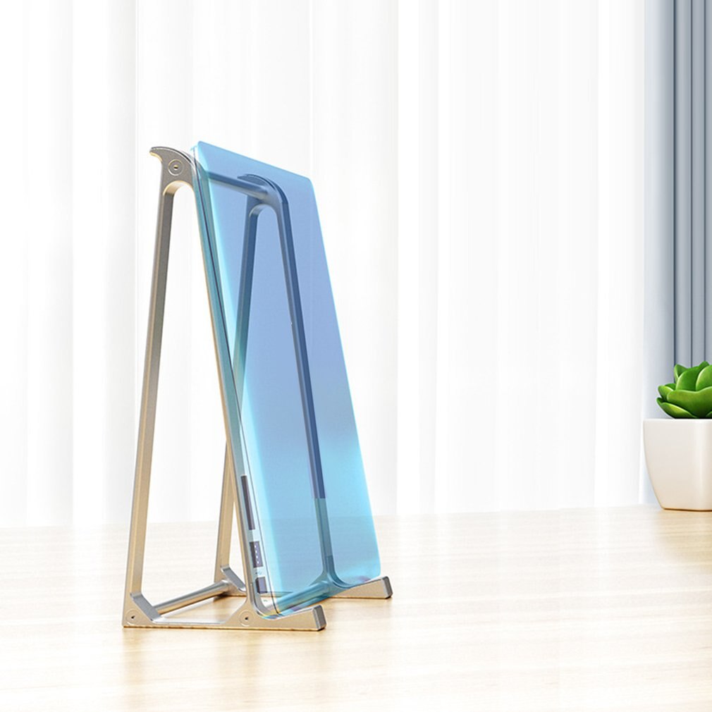Aluminiumslegering laptop stativ sammenfoldelig notebook stander til macbook air pro lapdesk skridsikker computer kølebeslag